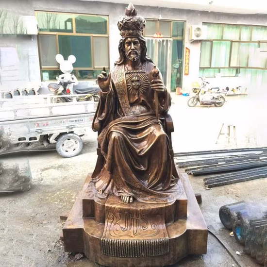 Religioso Famoso Personalizado Grande Meditando Bronce Jesús Enormes Estatuas Estatua De Bronce